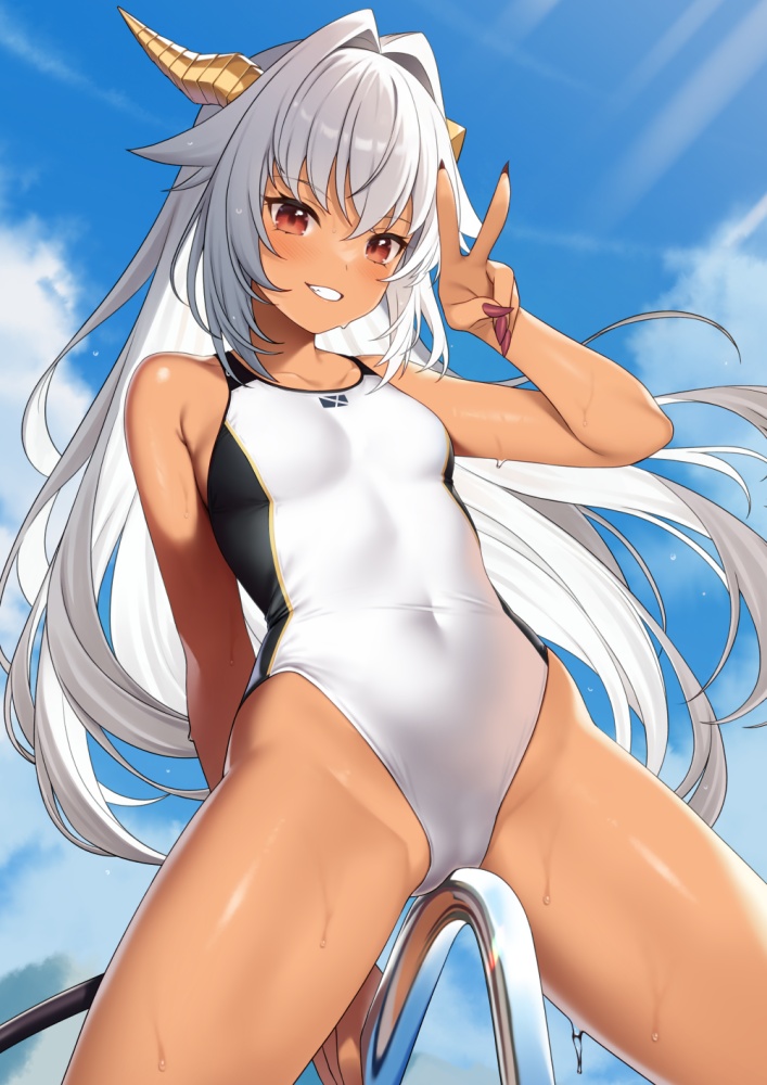 競泳水着のエロ画像をアップ！
