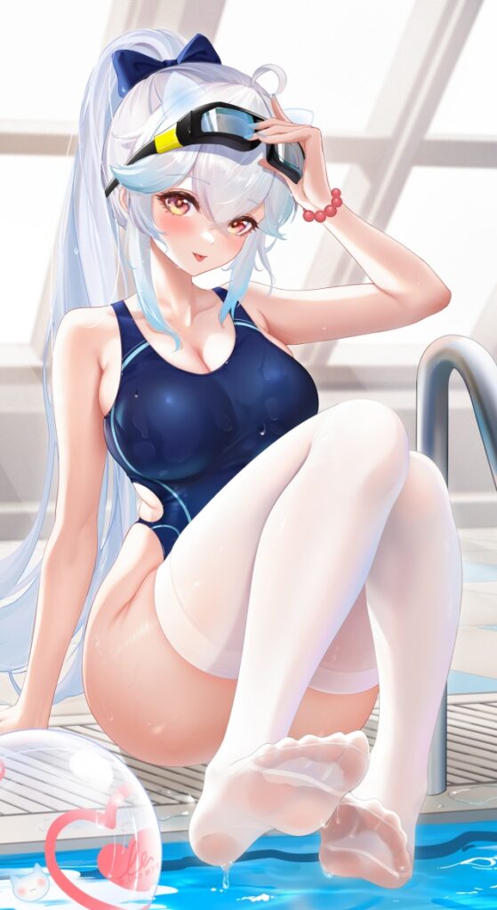 競泳水着のエロ画像をアップ！
