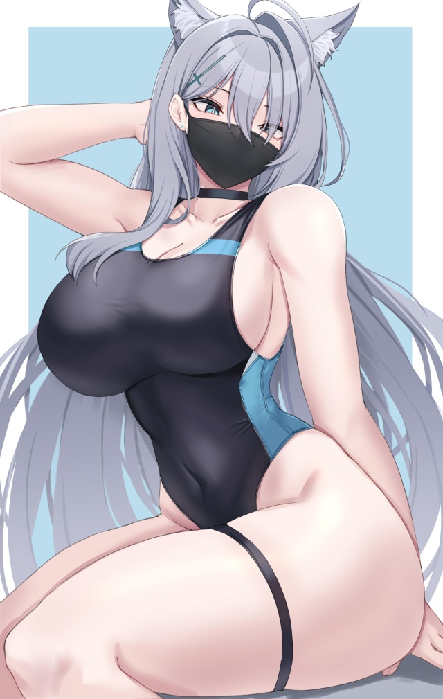 競泳水着のエロ画像をアップ！