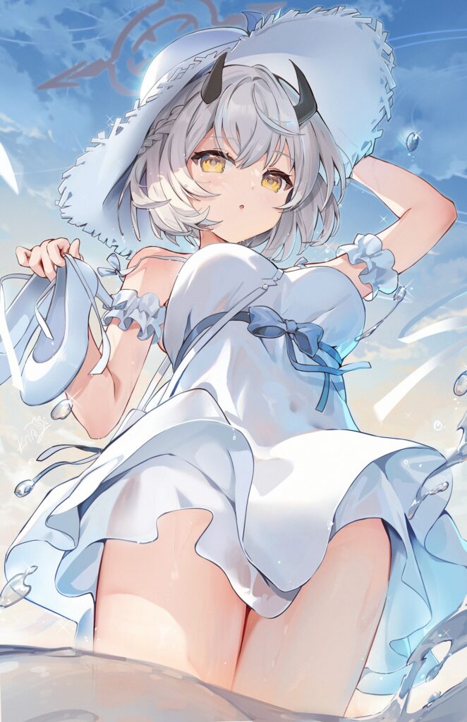 銀髪の二次エロ画像で抜きたい！