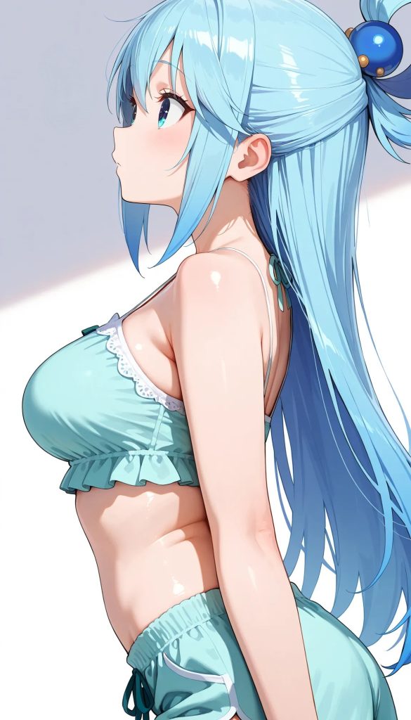 青髪のエッチな魅力が分かるエロ画像