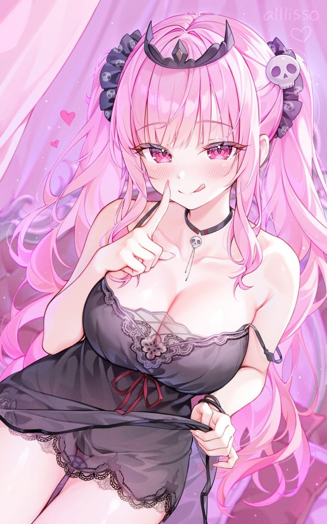 ピンク髪のエロ同人のようにドチャシコできる画像集