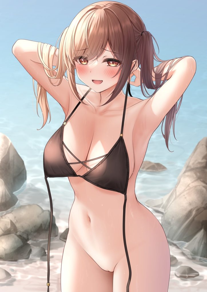 【※勃起不可避】露出の美少女画像がヤバスギクンwwwwwwwwww【二次画像】