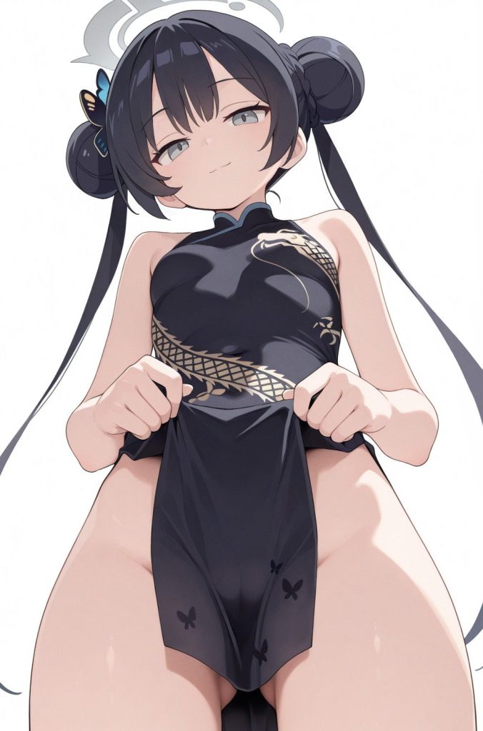 チャイナドレスの二次フェチ画像。