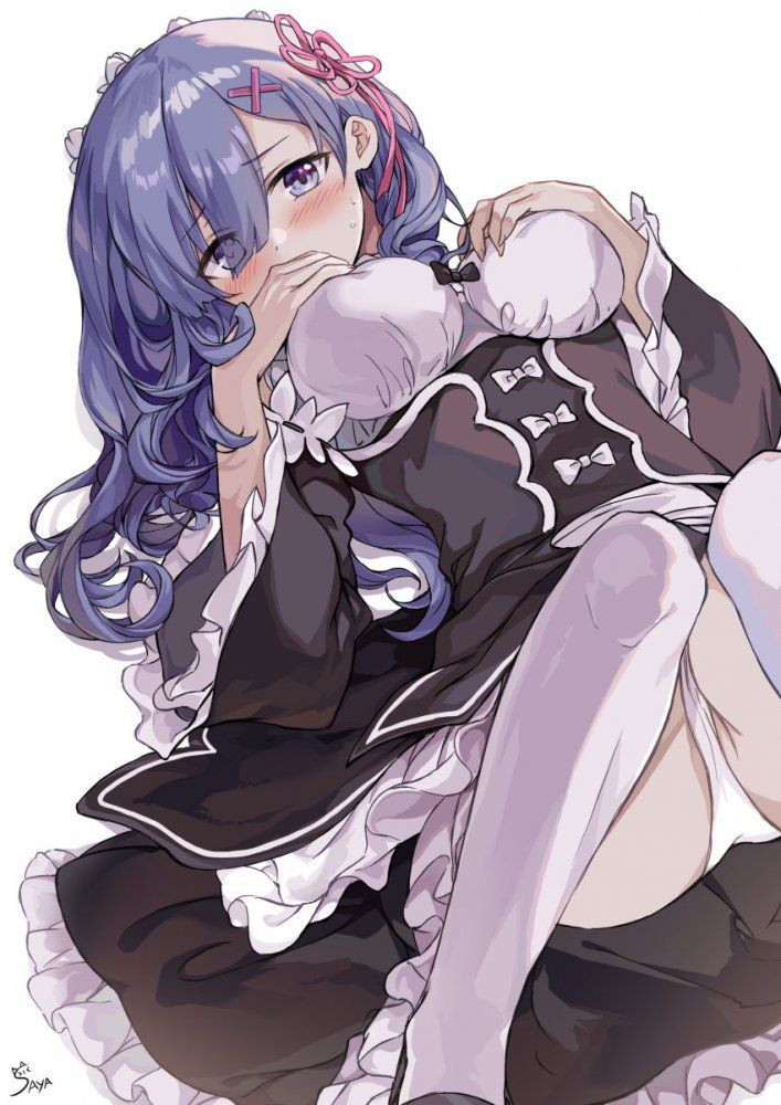 メイドの二次元エロ画像。