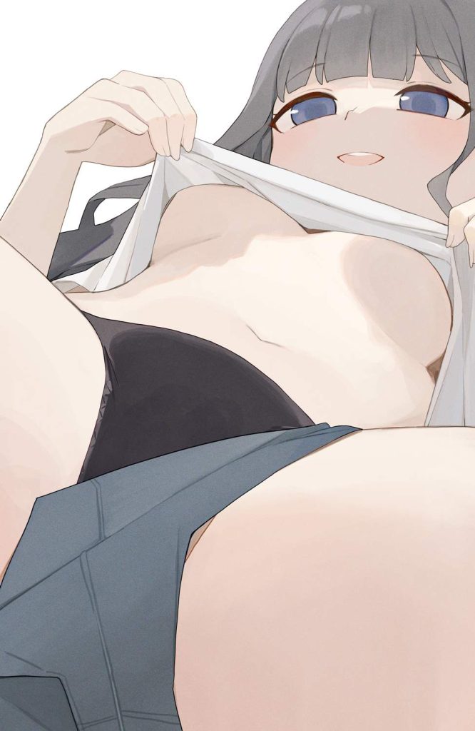 【エロ画像】たくし上げのヤラシイ画像を今日のオカズにしませんか？