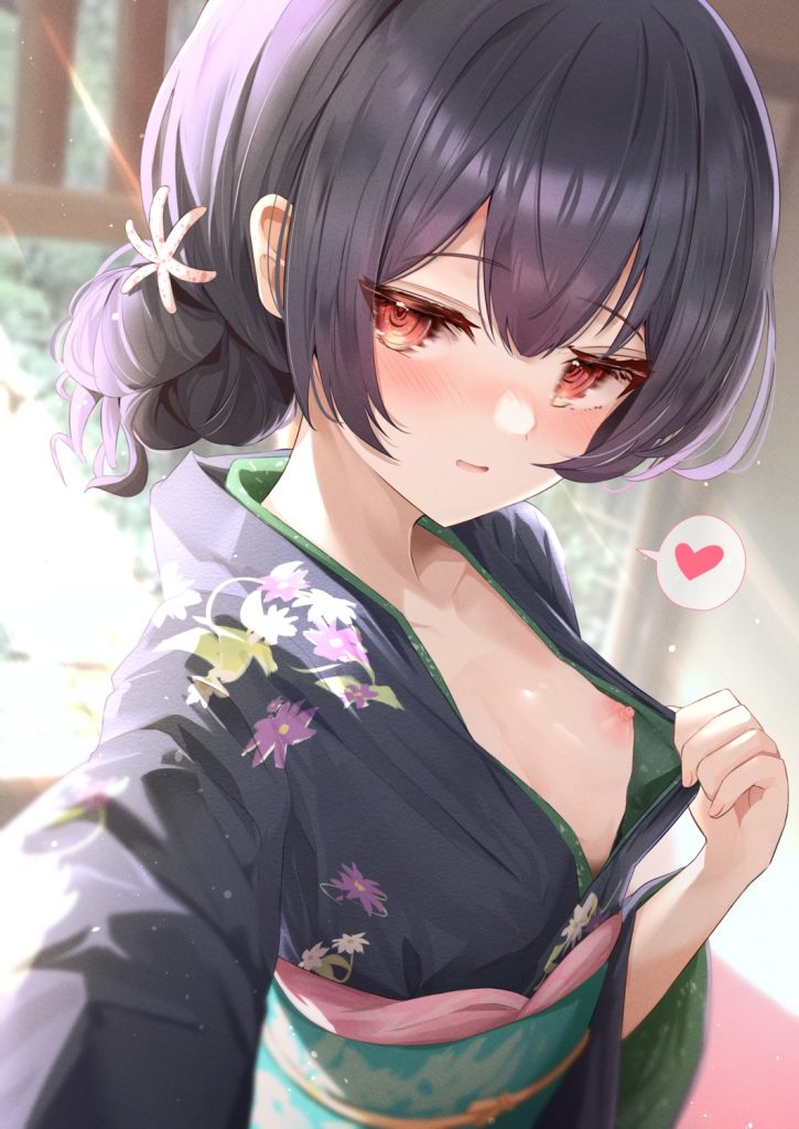 胸チラのエロ画像フォルダを解放していく