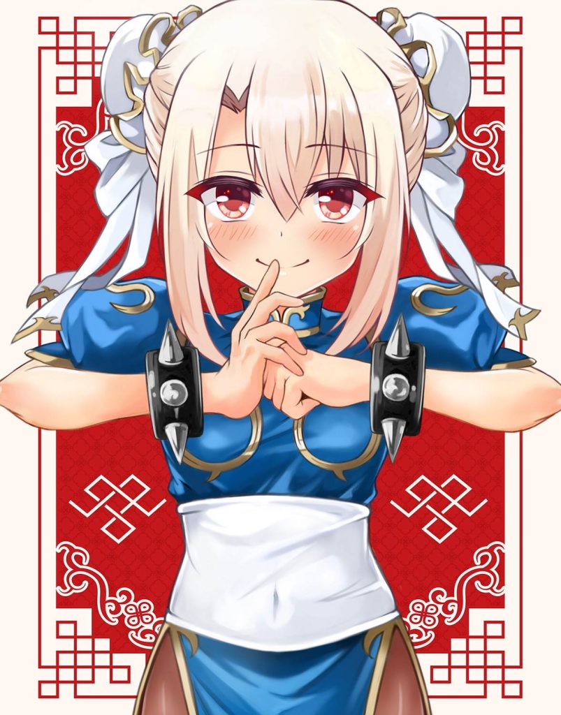 チャイナドレスの虹エロ画像