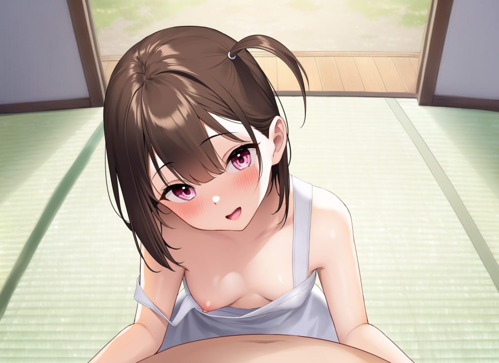 胸チラの背徳感あふれるエロ画像