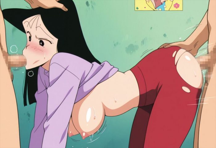 クレヨンしんちゃんの虹エロ画像