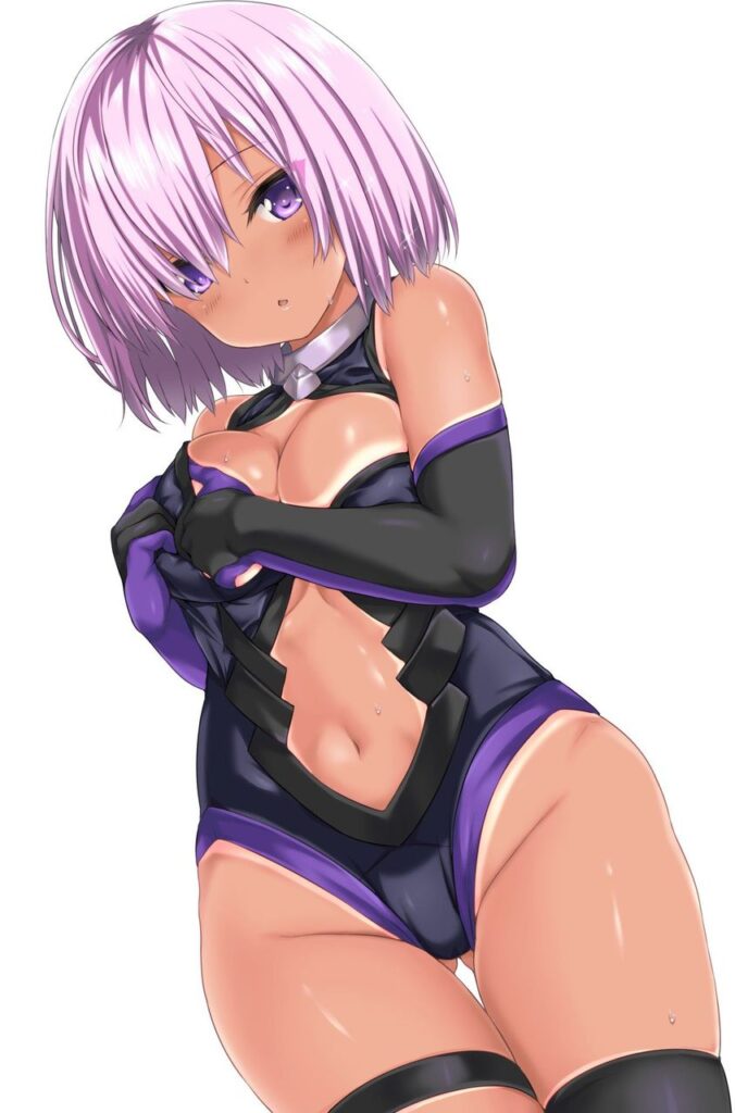 日焼け・褐色の二次フェチ画像。