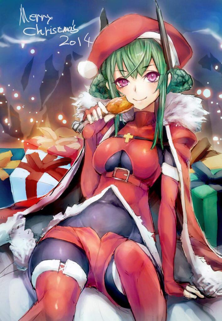 サンタの二次元エロ画像。