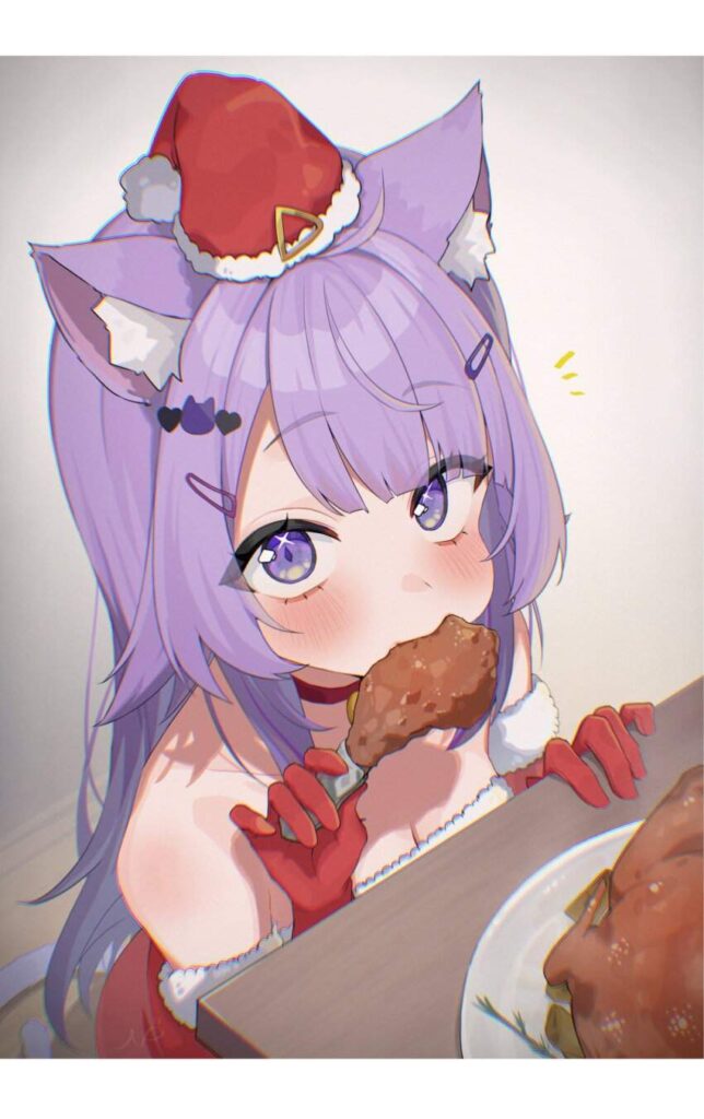 サンタの二次元エロ画像。