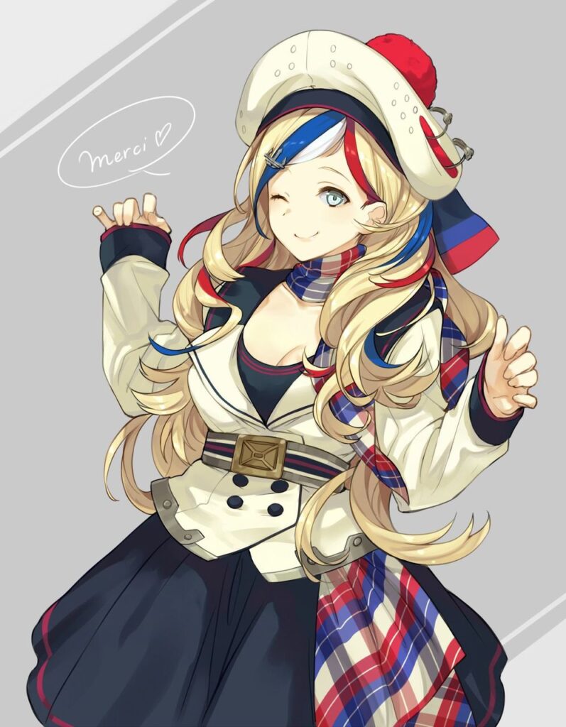 金髪の二次元エロ画像。