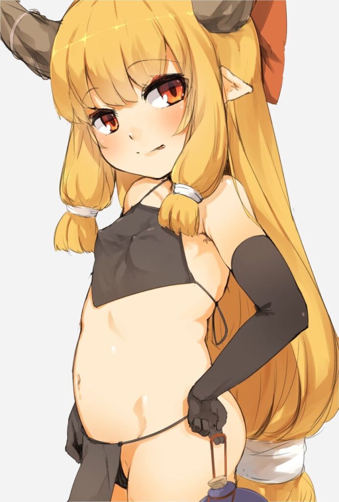 貧乳の萌えイラスト