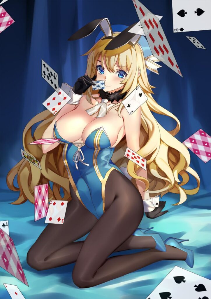 金髪の二次元エロ画像。