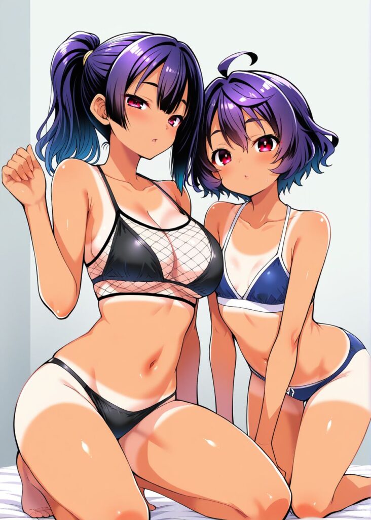 日焼け・褐色の萌えイラスト