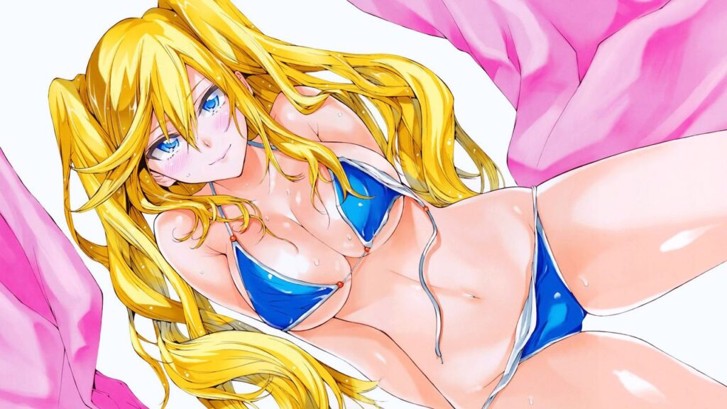 金髪の二次元エロ画像。