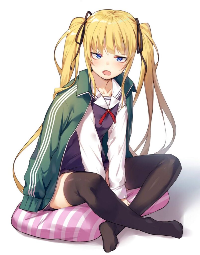 金髪の二次元エロ画像。