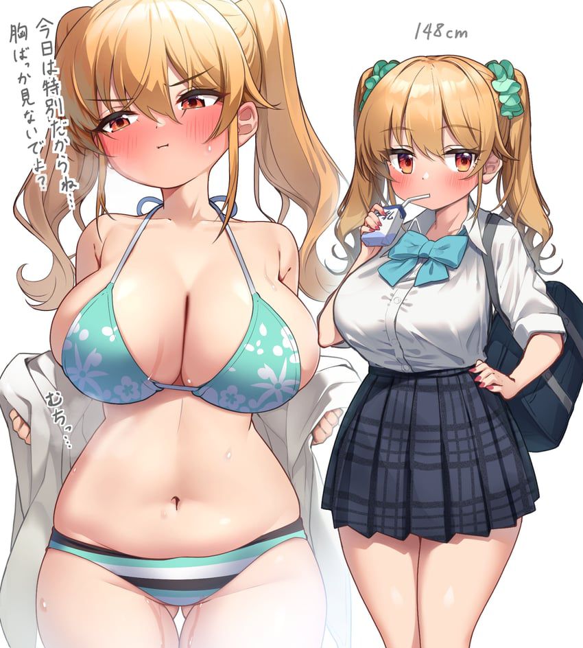 金髪の二次元エロ画像。