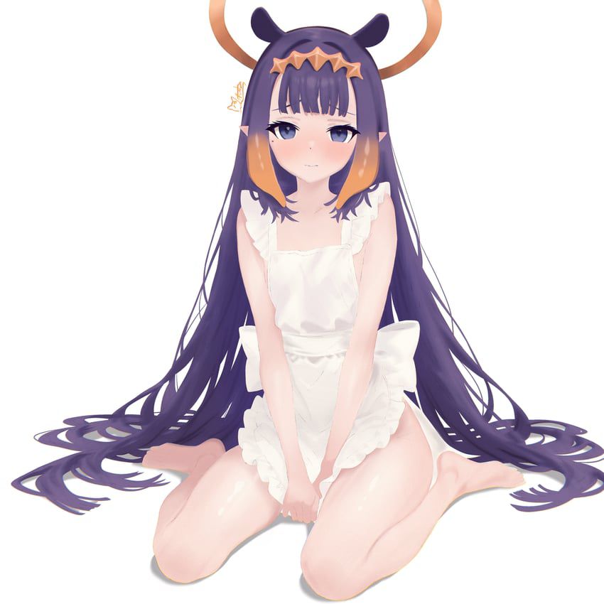 【裸エプロン】「ひあぁあ♡イキましゅ♡イってぇしまいましゅうぅー♡」エッチなご奉仕画像