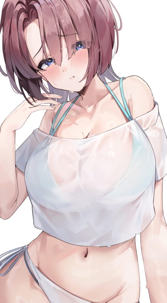 汗の萌えイラスト