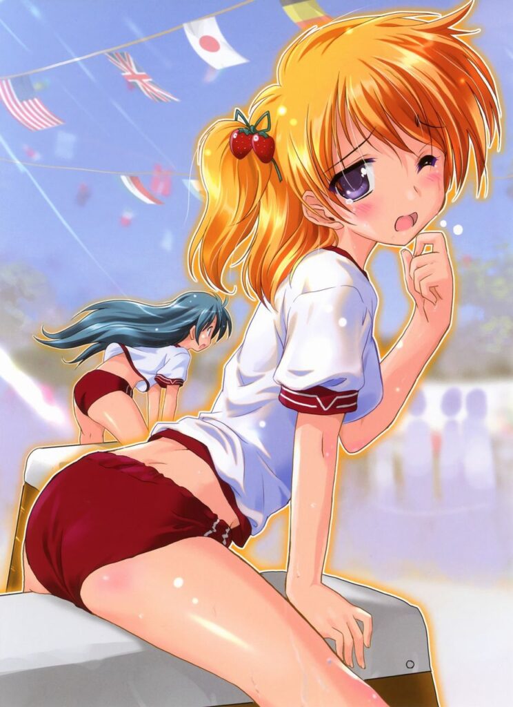体操服・ブルマの二次元エロ画像。