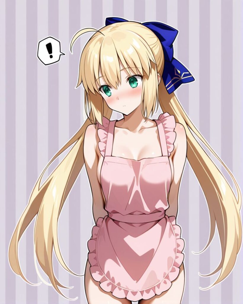 【裸エプロン】「ひあぁあ♡イキましゅ♡イってぇしまいましゅうぅー♡」エッチなご奉仕画像