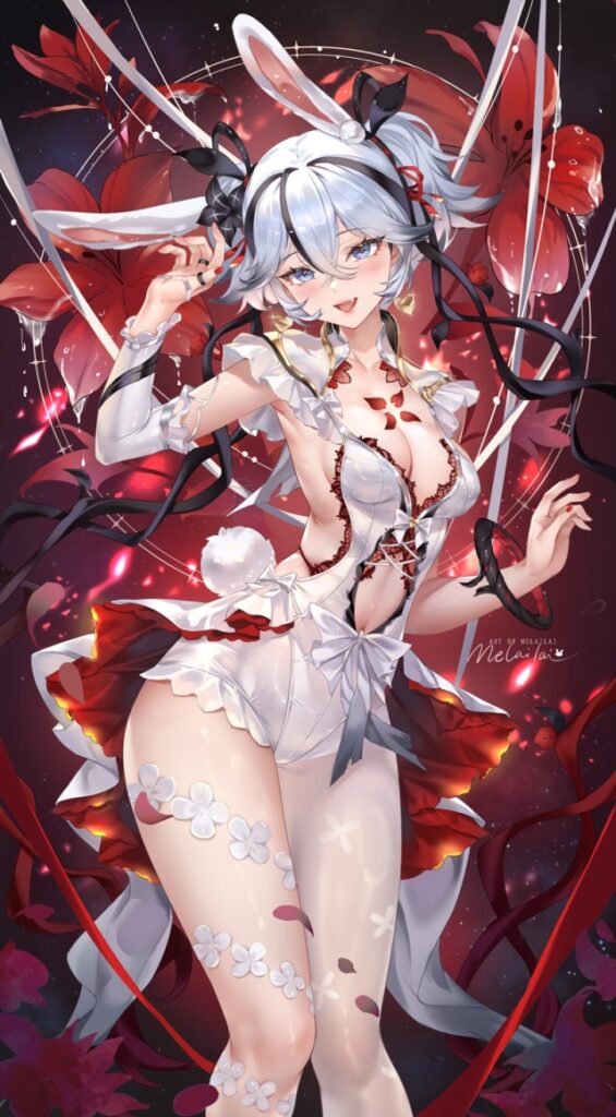 銀髪の二次エロ画像でいい夢みましょ♪