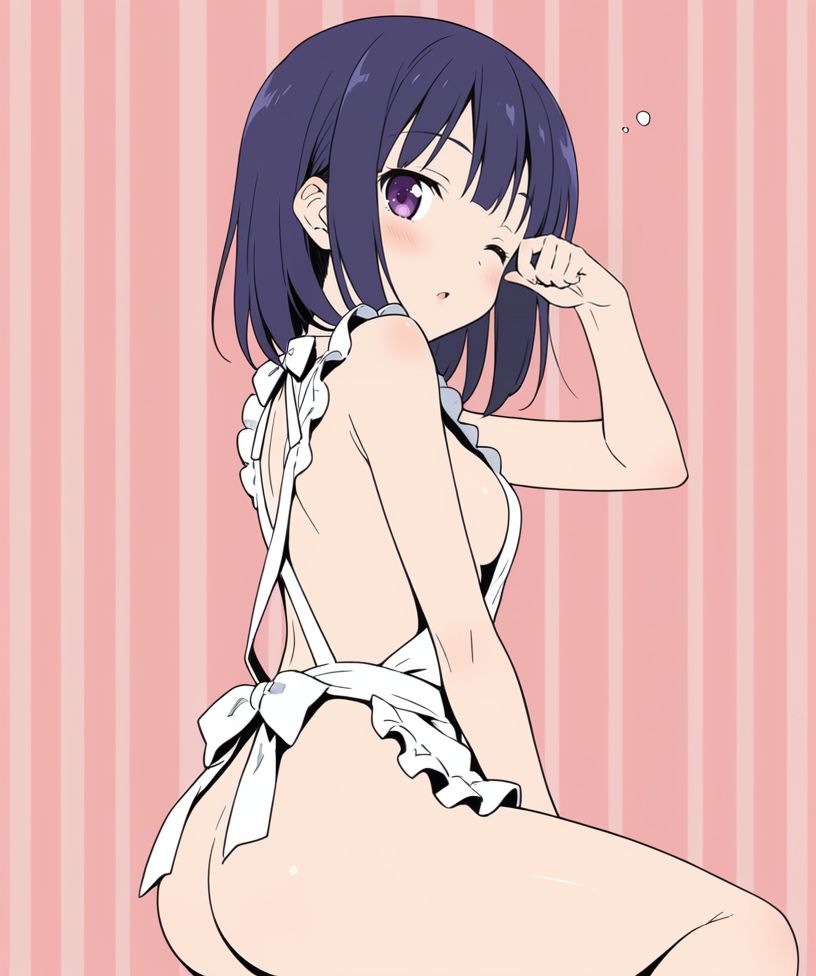 裸エプロンの抜けるエロ画像ください！