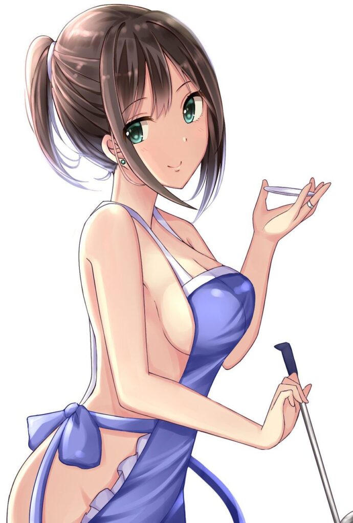 裸エプロンの抜けるエロ画像ください！