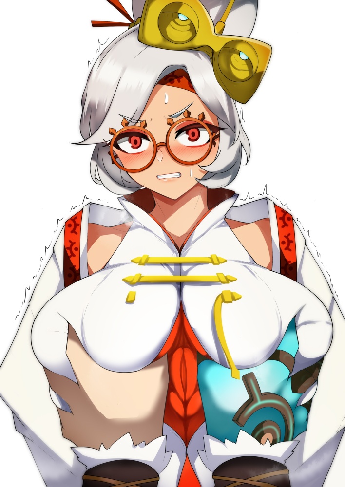 乳揉みの二次元エロ画像。