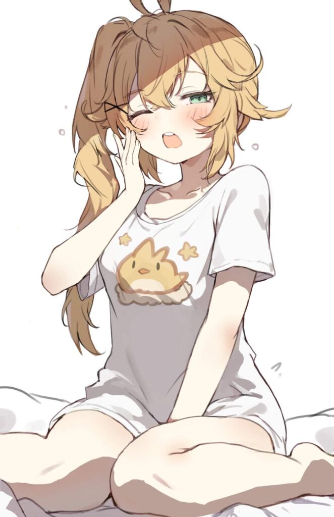 寝起きのエロい画像