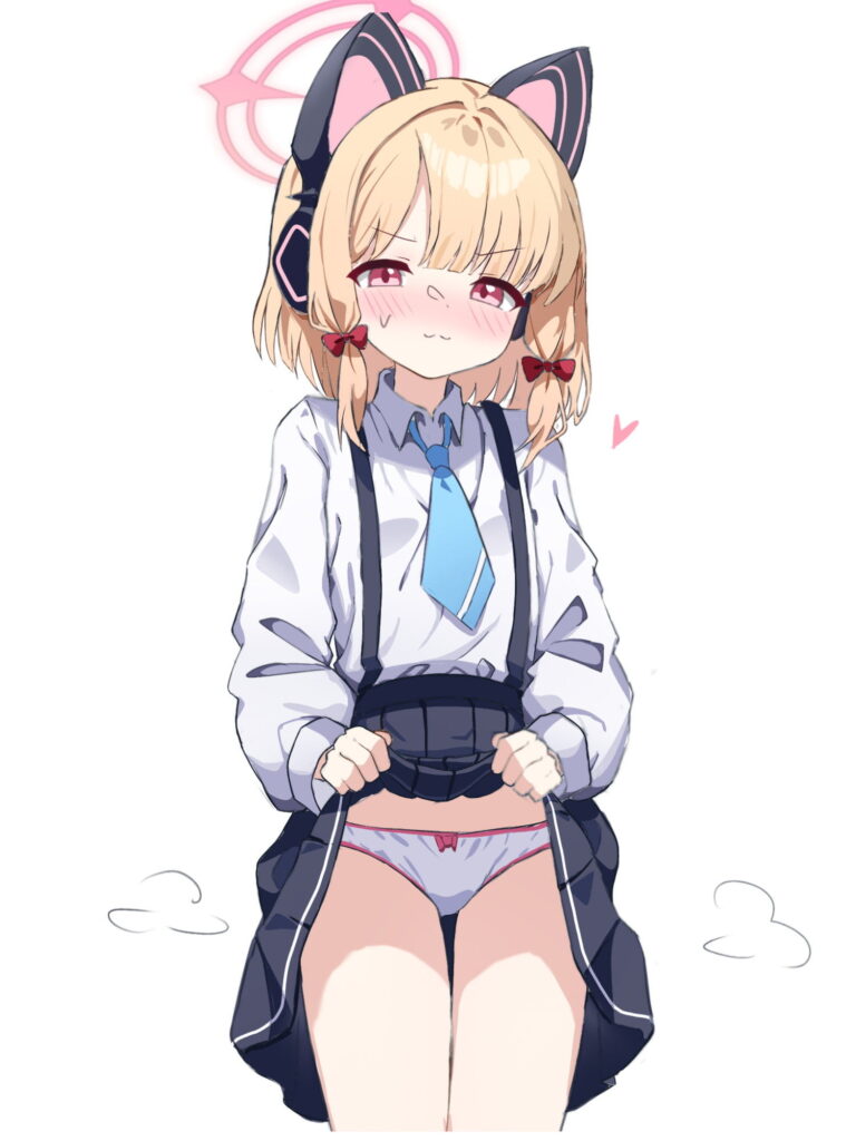 たくし上げの二次フェチ画像。