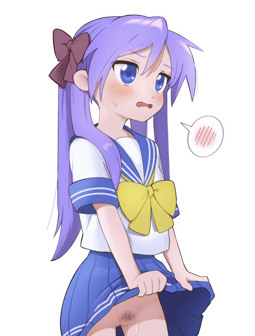 たくし上げの二次フェチ画像。