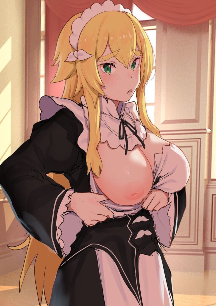 巨乳の二次元エロ画像。