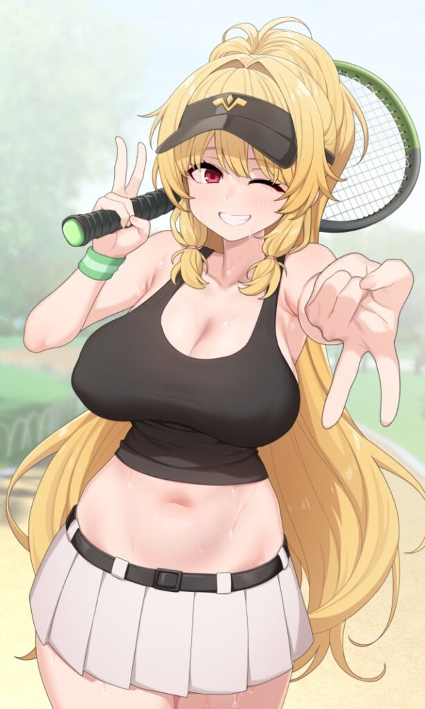 巨乳の萌えイラスト