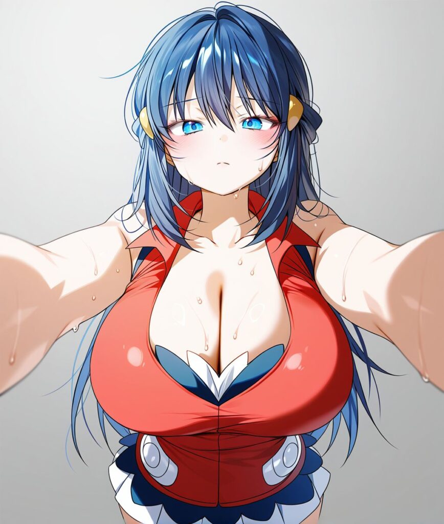 巨乳の二次元エロ画像。