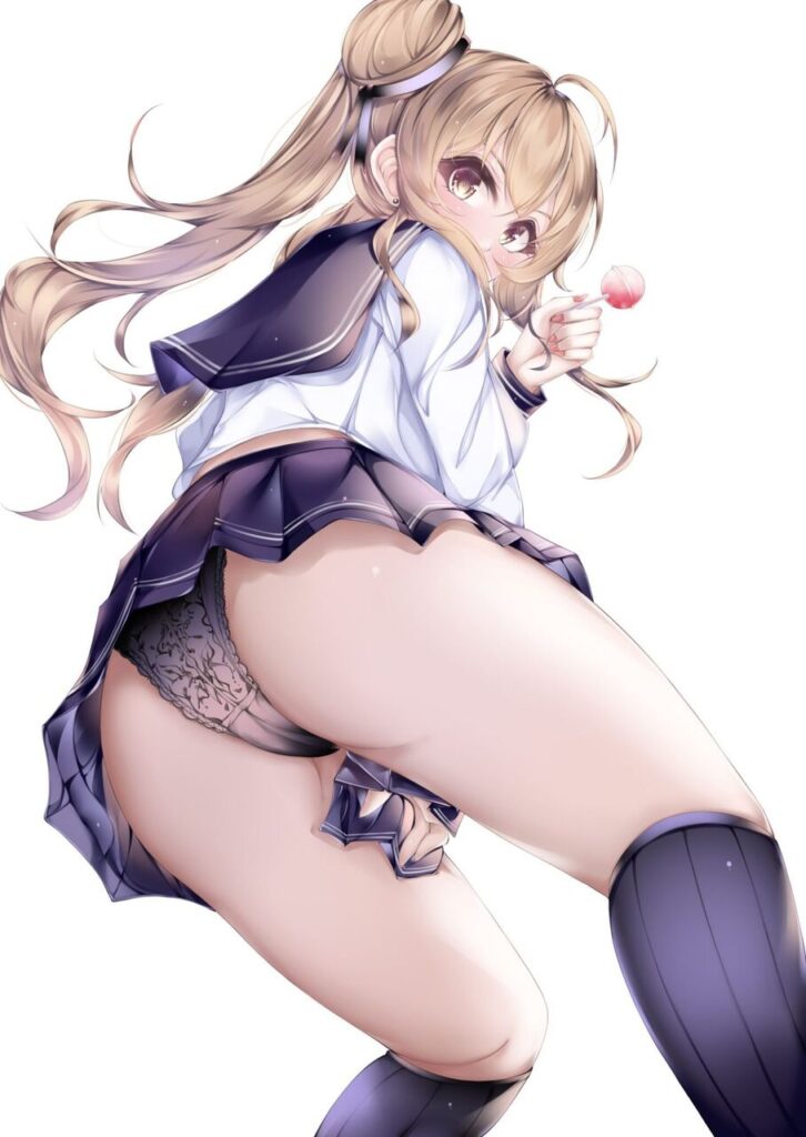 ローアングルでしこれる二次画像ください！