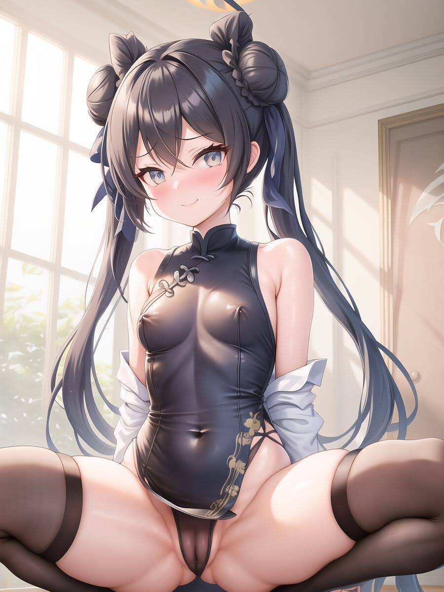 ニーソの二次元エロ画像。
