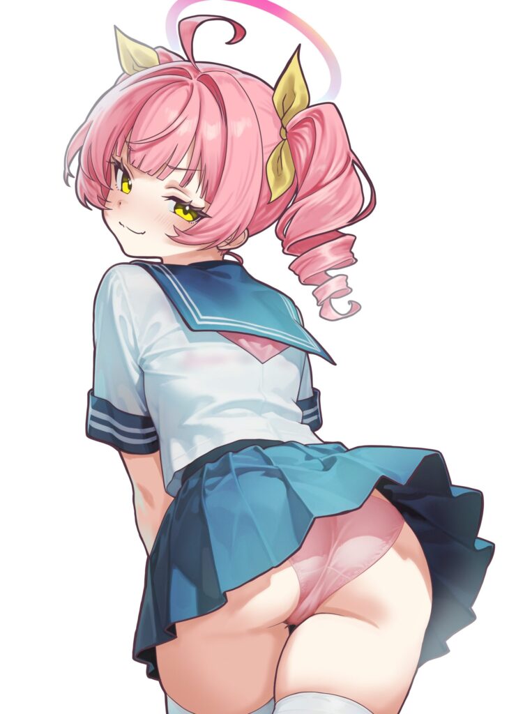 ニーソの二次元エロ画像。