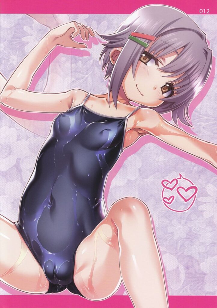 まんぐり返しの二次元エロ画像。