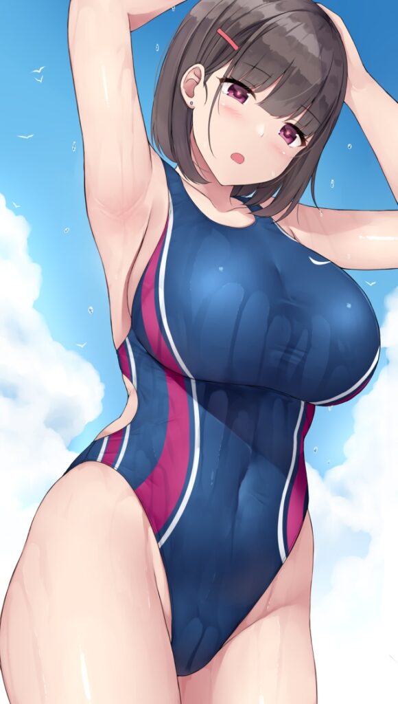 競泳水着のエロ可愛い画像貼っていくぜ!