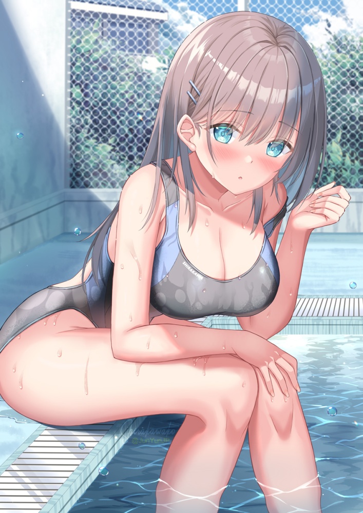 競泳水着のエロ可愛い画像貼っていくぜ!