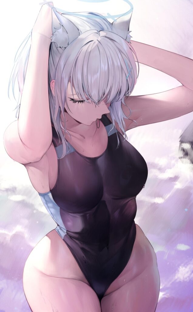 競泳水着の背徳感あふれるエロ画像