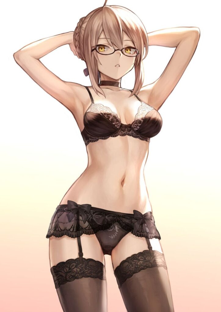 ガーターベルトの二次フェチ画像。