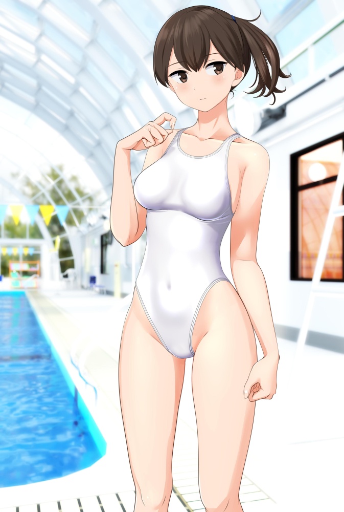 競泳水着の背徳感あふれるエロ画像