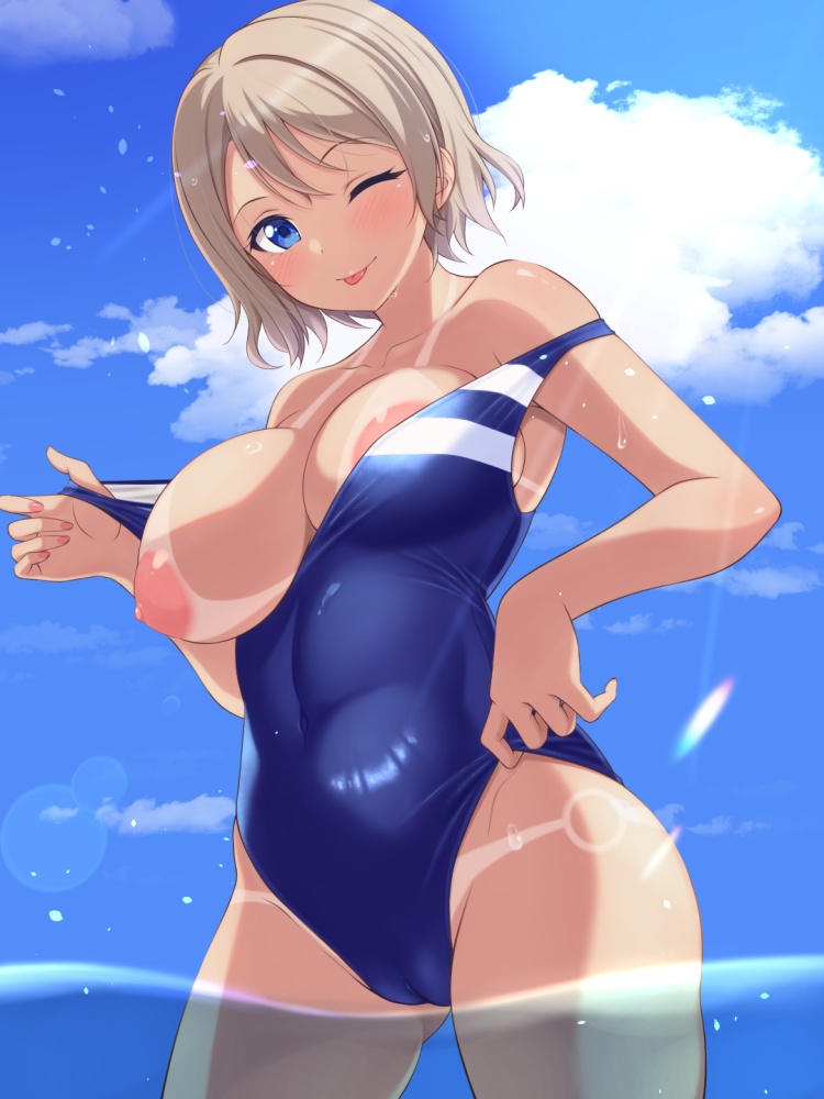 競泳水着の背徳感あふれるエロ画像