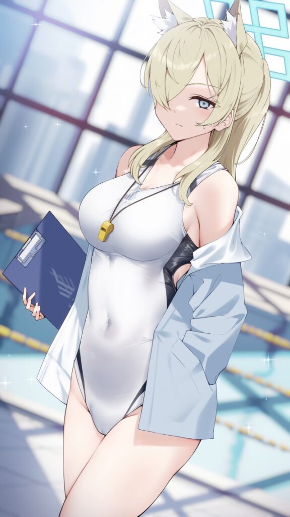 競泳水着の背徳感あふれるエロ画像