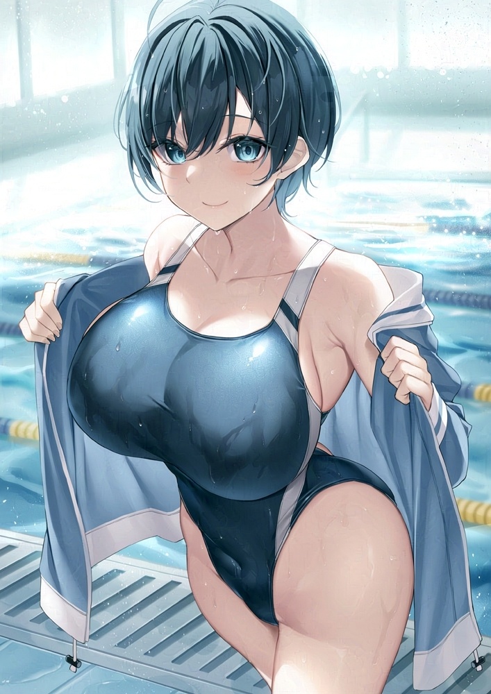 【※勃起不可避】競泳水着の美少女画像がヤバスギクンwwwwwwwwww【二次画像】